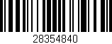 Código de barras (EAN, GTIN, SKU, ISBN): '28354840'