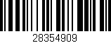 Código de barras (EAN, GTIN, SKU, ISBN): '28354909'