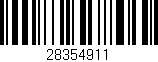 Código de barras (EAN, GTIN, SKU, ISBN): '28354911'