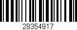 Código de barras (EAN, GTIN, SKU, ISBN): '28354917'