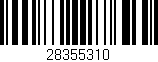 Código de barras (EAN, GTIN, SKU, ISBN): '28355310'