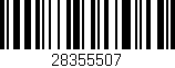 Código de barras (EAN, GTIN, SKU, ISBN): '28355507'