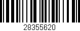Código de barras (EAN, GTIN, SKU, ISBN): '28355620'