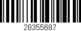 Código de barras (EAN, GTIN, SKU, ISBN): '28355687'