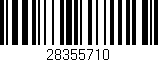 Código de barras (EAN, GTIN, SKU, ISBN): '28355710'