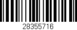 Código de barras (EAN, GTIN, SKU, ISBN): '28355716'
