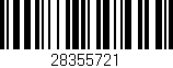 Código de barras (EAN, GTIN, SKU, ISBN): '28355721'
