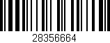 Código de barras (EAN, GTIN, SKU, ISBN): '28356664'
