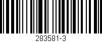 Código de barras (EAN, GTIN, SKU, ISBN): '283581-3'