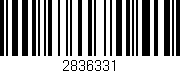 Código de barras (EAN, GTIN, SKU, ISBN): '2836331'