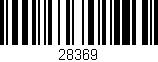 Código de barras (EAN, GTIN, SKU, ISBN): '28369'