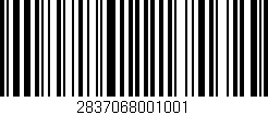 Código de barras (EAN, GTIN, SKU, ISBN): '2837068001001'
