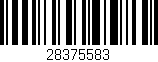 Código de barras (EAN, GTIN, SKU, ISBN): '28375583'
