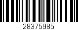 Código de barras (EAN, GTIN, SKU, ISBN): '28375985'