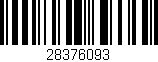 Código de barras (EAN, GTIN, SKU, ISBN): '28376093'