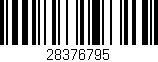Código de barras (EAN, GTIN, SKU, ISBN): '28376795'