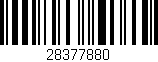 Código de barras (EAN, GTIN, SKU, ISBN): '28377880'
