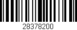 Código de barras (EAN, GTIN, SKU, ISBN): '28378200'