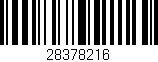 Código de barras (EAN, GTIN, SKU, ISBN): '28378216'