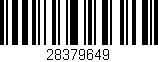 Código de barras (EAN, GTIN, SKU, ISBN): '28379649'