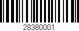 Código de barras (EAN, GTIN, SKU, ISBN): '28380001'