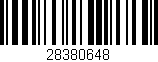 Código de barras (EAN, GTIN, SKU, ISBN): '28380648'