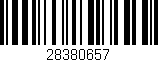 Código de barras (EAN, GTIN, SKU, ISBN): '28380657'