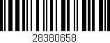 Código de barras (EAN, GTIN, SKU, ISBN): '28380658'