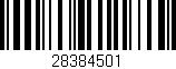 Código de barras (EAN, GTIN, SKU, ISBN): '28384501'