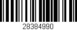 Código de barras (EAN, GTIN, SKU, ISBN): '28384990'