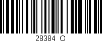 Código de barras (EAN, GTIN, SKU, ISBN): '28384_O'