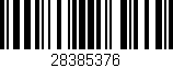 Código de barras (EAN, GTIN, SKU, ISBN): '28385376'