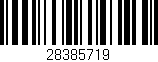 Código de barras (EAN, GTIN, SKU, ISBN): '28385719'