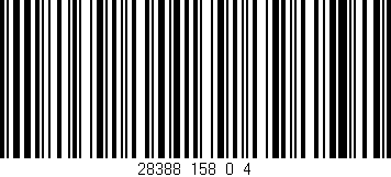 Código de barras (EAN, GTIN, SKU, ISBN): '28388_158_0_4'