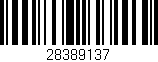 Código de barras (EAN, GTIN, SKU, ISBN): '28389137'