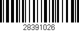 Código de barras (EAN, GTIN, SKU, ISBN): '28391026'