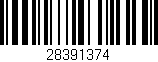 Código de barras (EAN, GTIN, SKU, ISBN): '28391374'