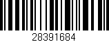 Código de barras (EAN, GTIN, SKU, ISBN): '28391684'