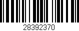 Código de barras (EAN, GTIN, SKU, ISBN): '28392370'