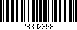 Código de barras (EAN, GTIN, SKU, ISBN): '28392398'