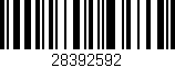 Código de barras (EAN, GTIN, SKU, ISBN): '28392592'