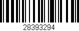 Código de barras (EAN, GTIN, SKU, ISBN): '28393294'