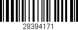 Código de barras (EAN, GTIN, SKU, ISBN): '28394171'