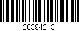 Código de barras (EAN, GTIN, SKU, ISBN): '28394213'