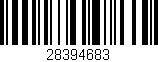 Código de barras (EAN, GTIN, SKU, ISBN): '28394683'