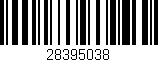 Código de barras (EAN, GTIN, SKU, ISBN): '28395038'