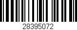 Código de barras (EAN, GTIN, SKU, ISBN): '28395072'