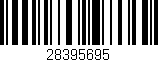 Código de barras (EAN, GTIN, SKU, ISBN): '28395695'
