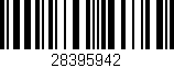 Código de barras (EAN, GTIN, SKU, ISBN): '28395942'