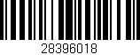 Código de barras (EAN, GTIN, SKU, ISBN): '28396018'